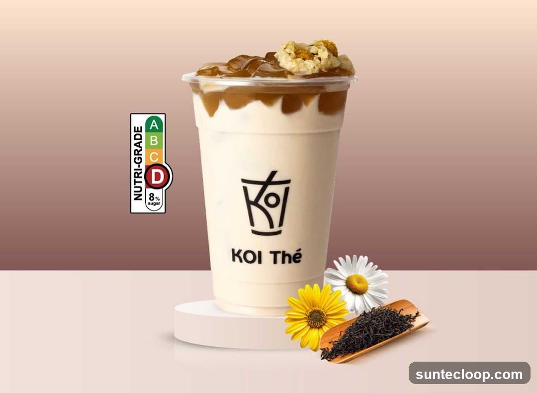 Koi Thé beverage advertisement