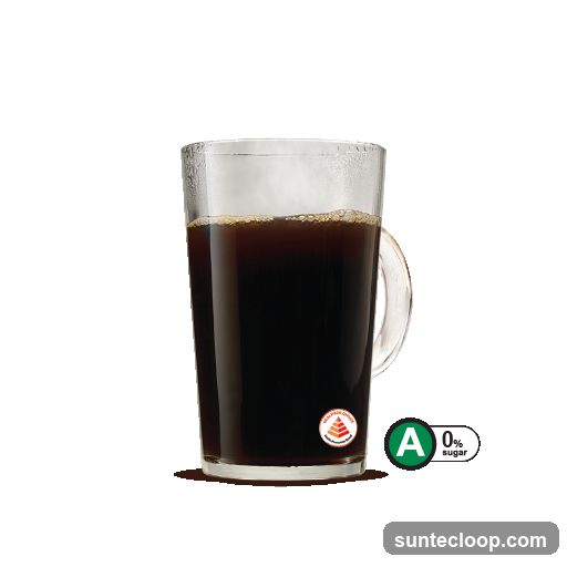 Hot Coffee in a Glass Mug