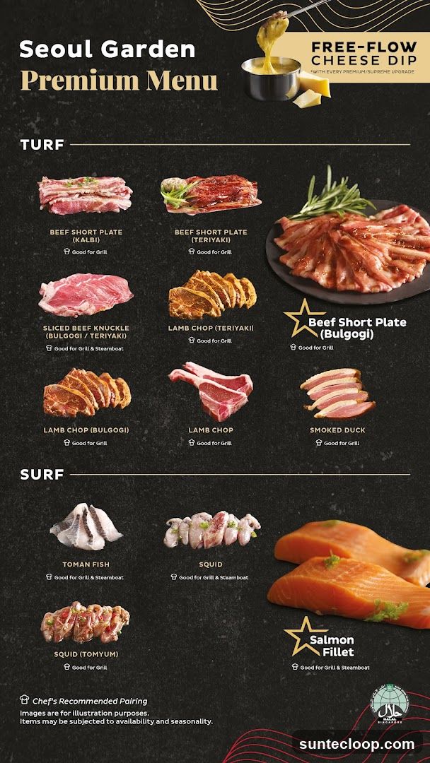 Seoul Garden Premium Menu