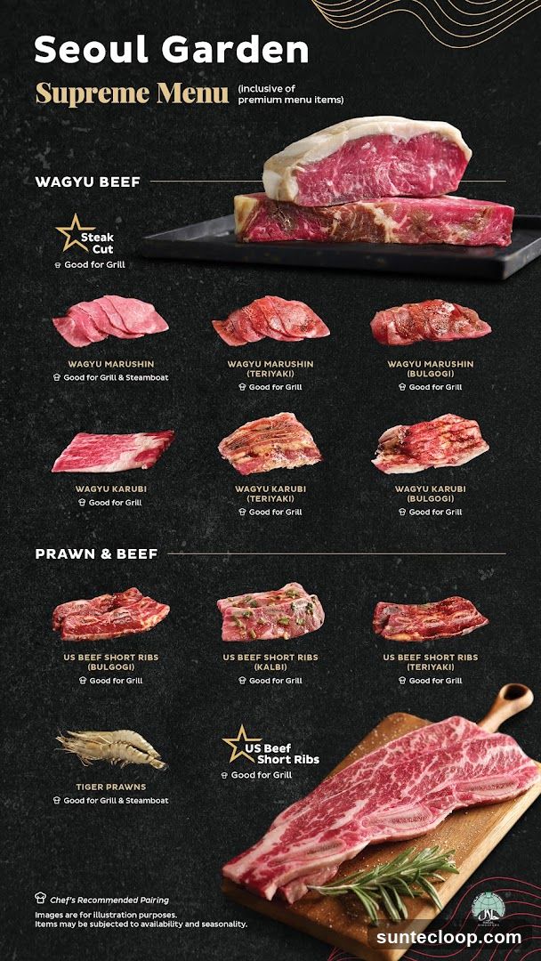 Seoul Garden Supreme Menu