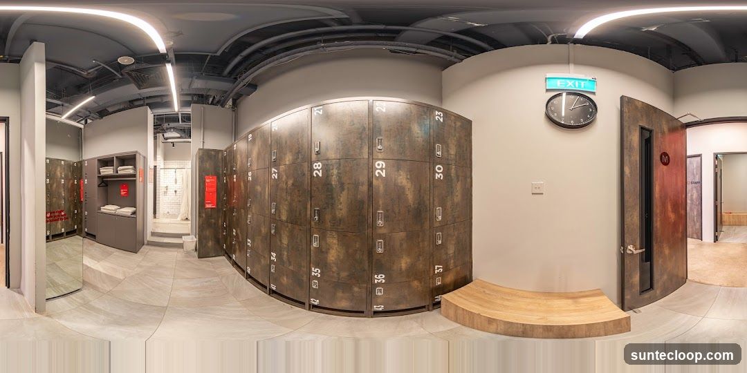 Locker Room with Showers