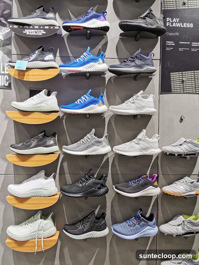 Adidas Shoes Display