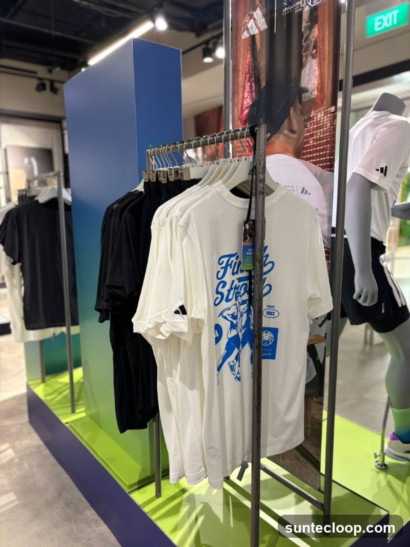 T-shirts on display