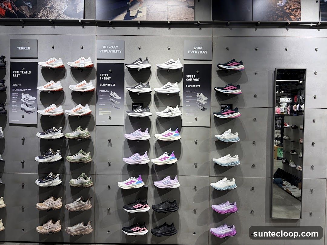 Adidas Shoe Display