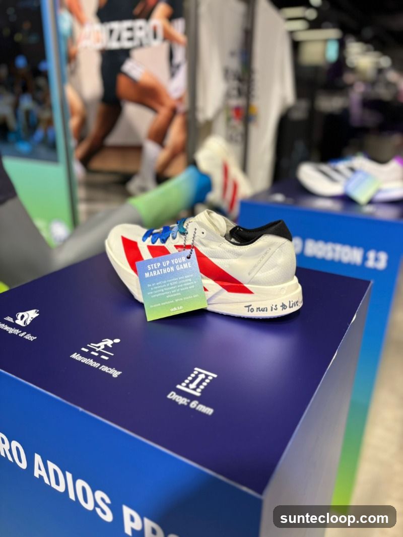 Adidas Adizero Marathon Shoes Display