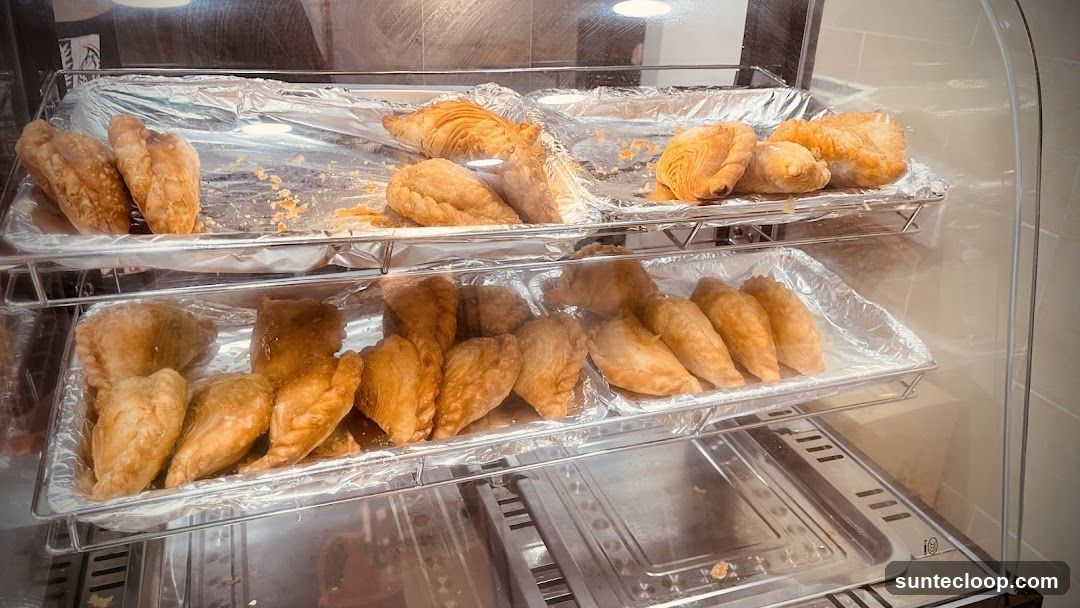 Pastries in a Display Case