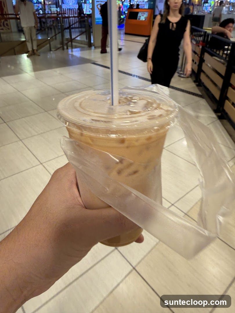 Iced Drink in a Plastic Cup