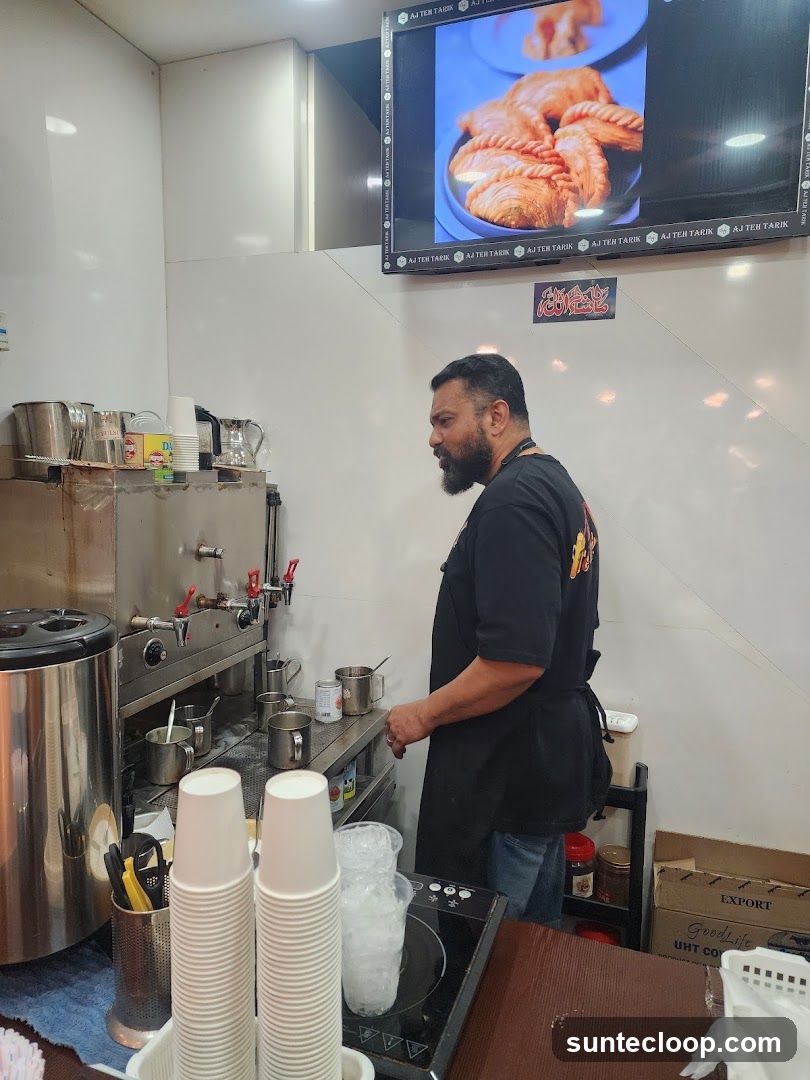 Man preparing drinks