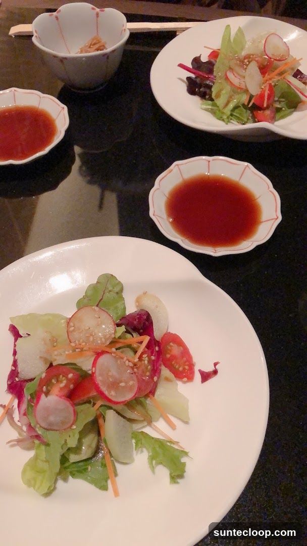 Salad and Dipping Sauce