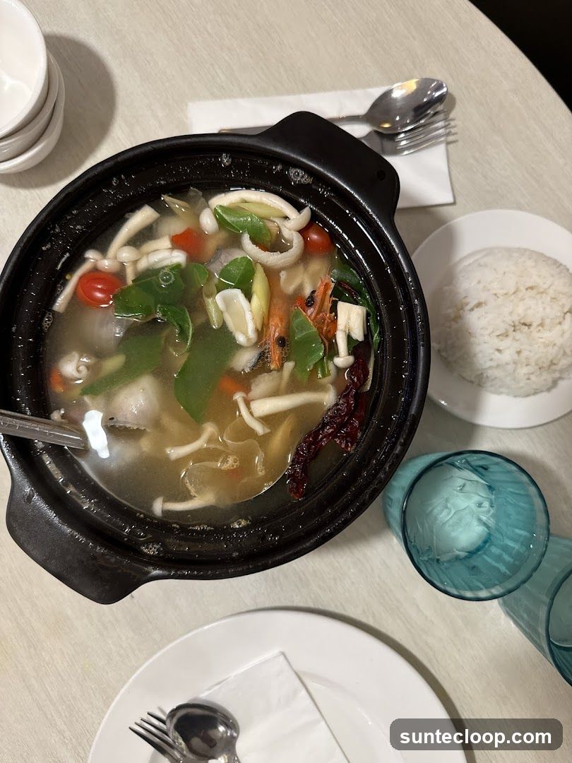 Tom Yum Soup with Rice