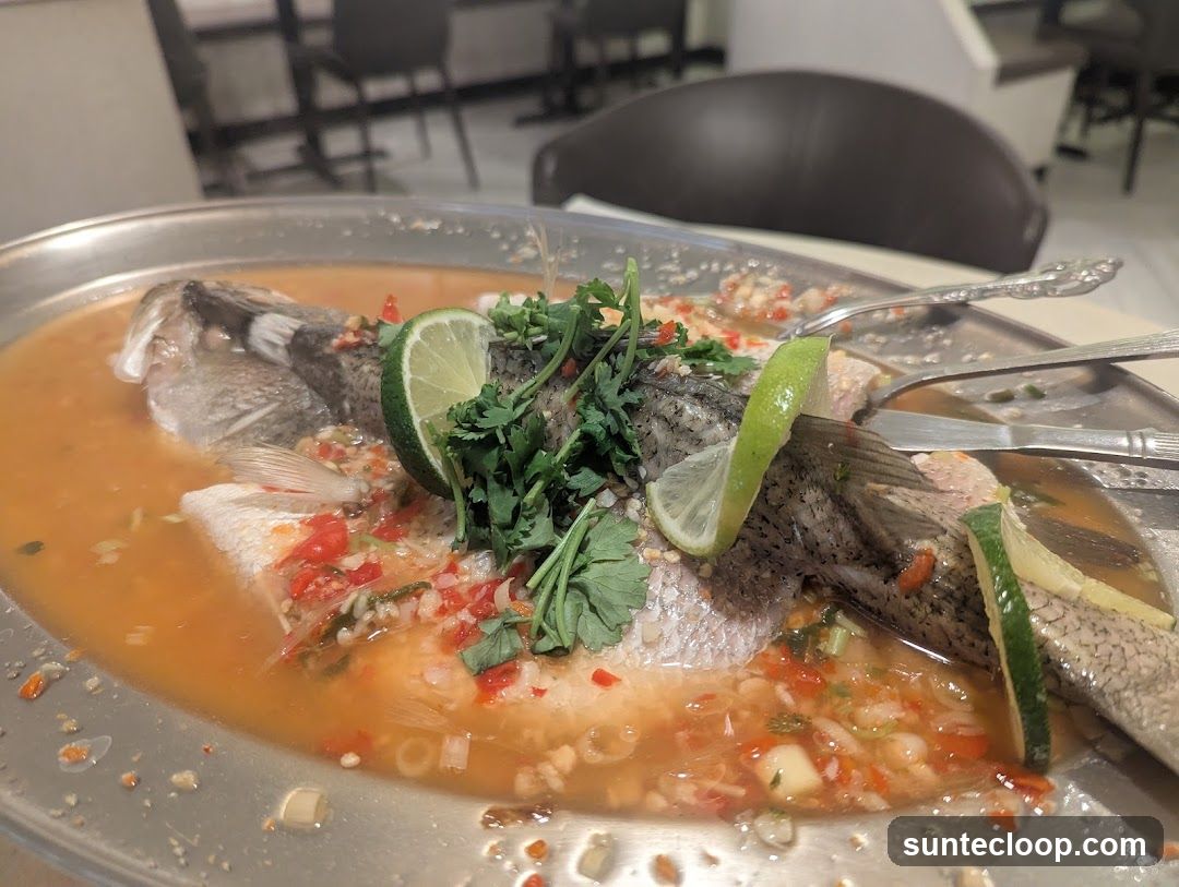 Steamed Fish with Lime and Chili