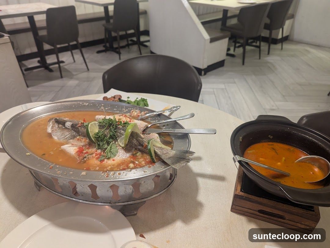 Steamed Fish and Soup