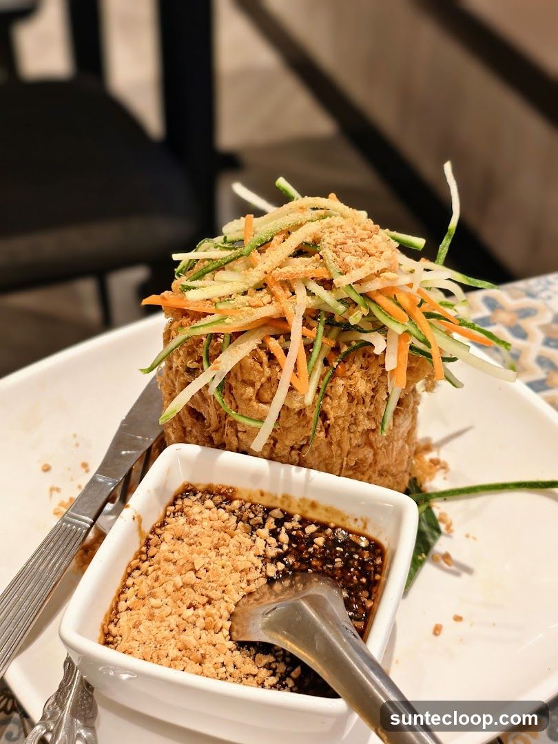 Fried Dish with Dipping Sauce