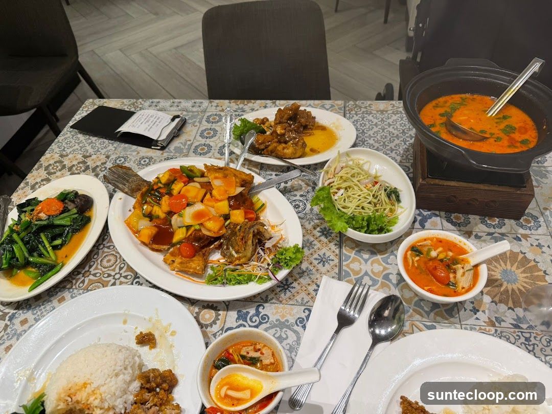 Table with Assorted Dishes