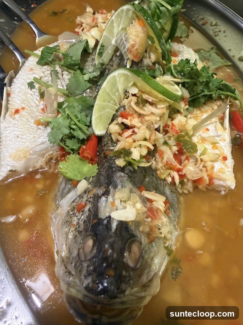 Steamed Fish with Lime and Chili