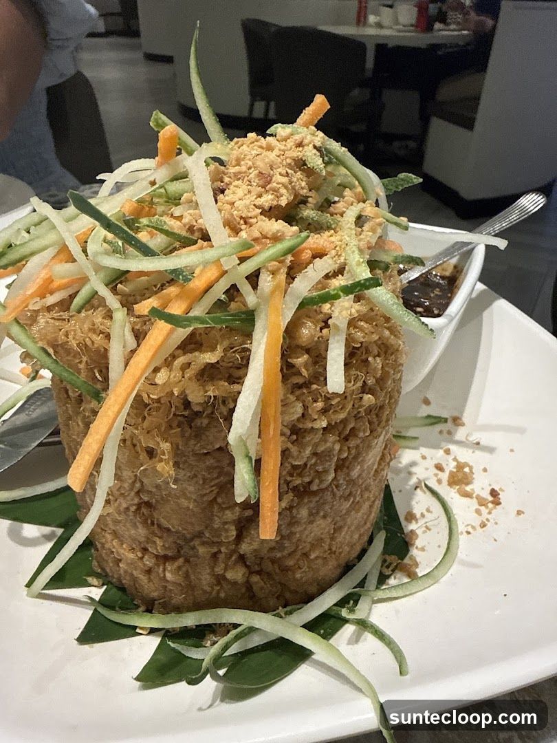 Crispy Fried Dish with Toppings
