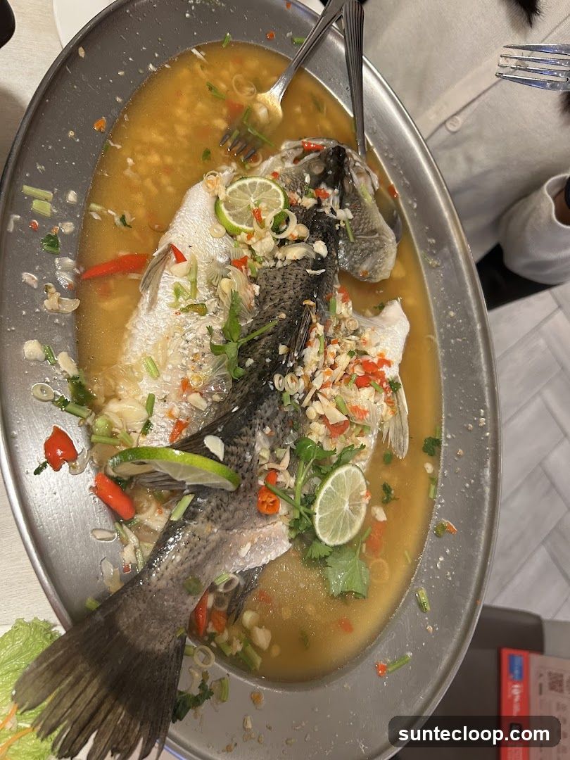 Steamed Fish with Lime and Chili