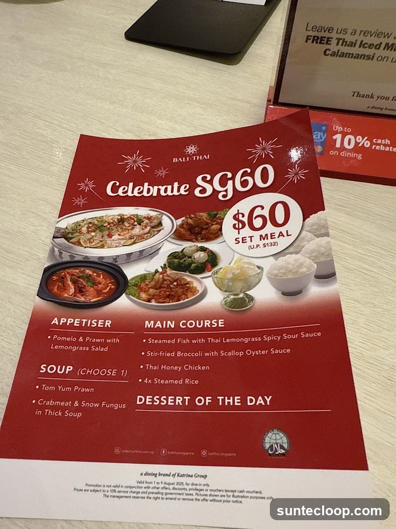 Celebrate SG60 Set Meal