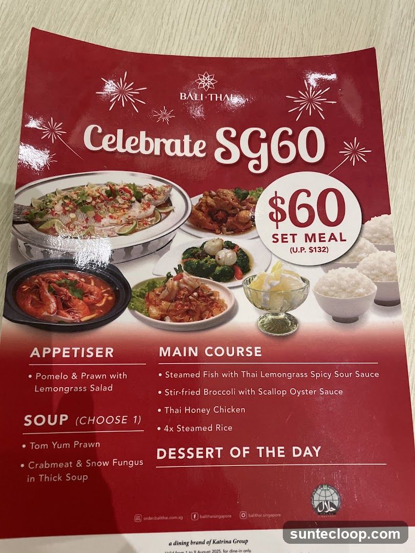 Celebrate SG60 Set Meal