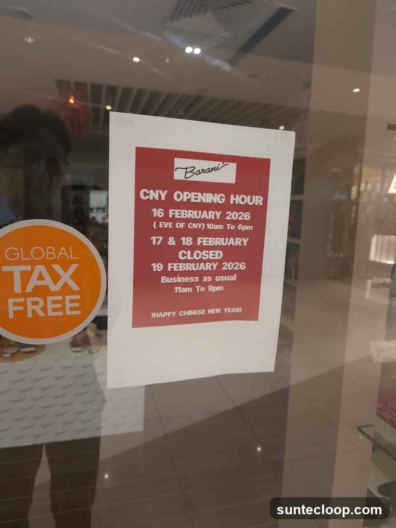CNY Opening Hours Notice