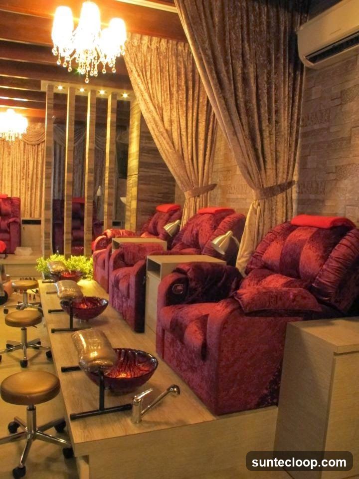 Nail Salon Seating Area