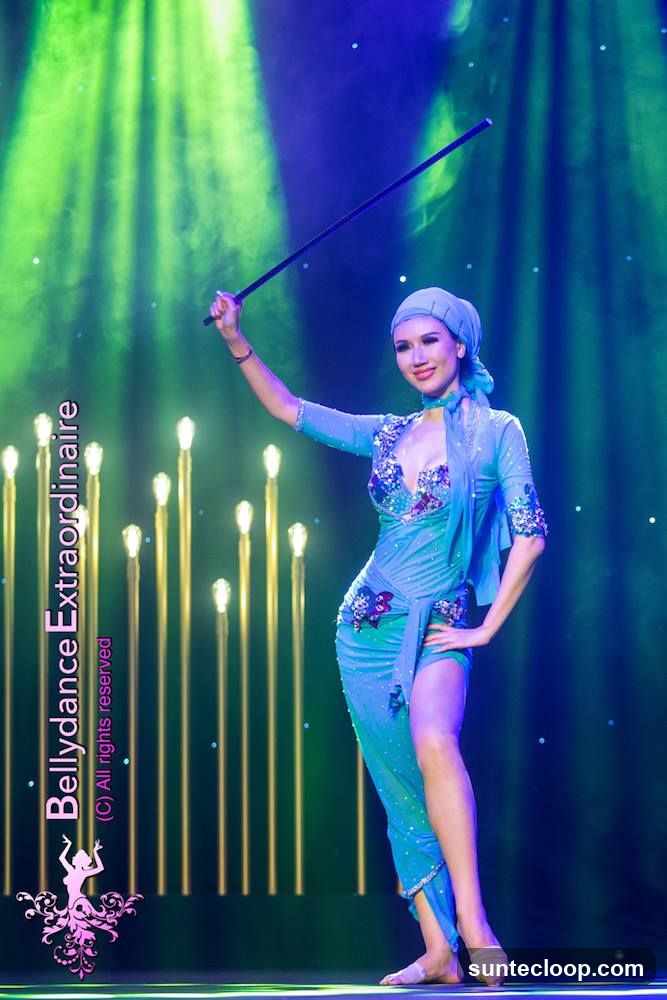 Bellydancer with stick