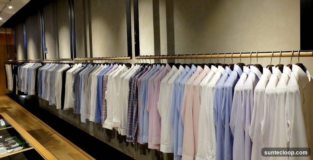 Men's Dress Shirts on Display