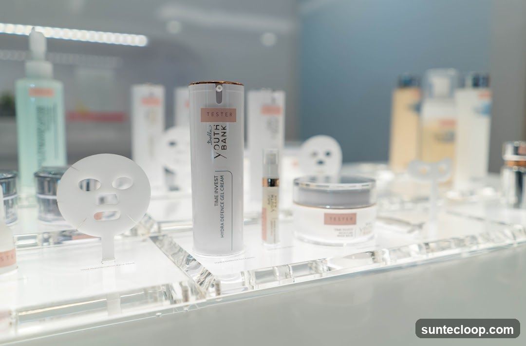 Skincare Products Display