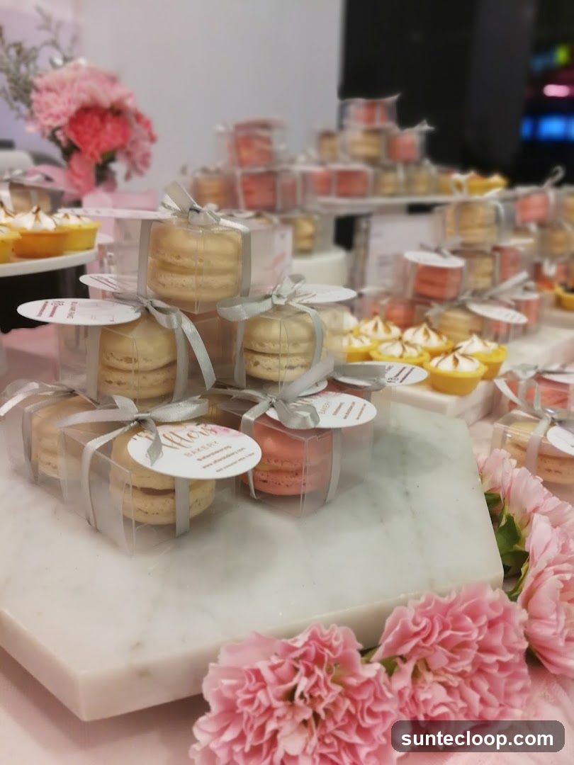Assortment of Macarons and Tarts