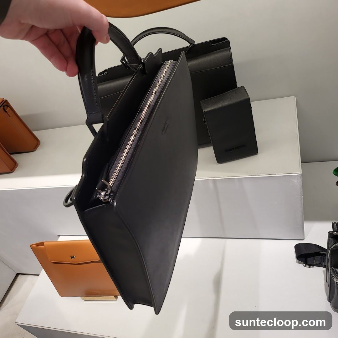 Black Leather Handbag and Wallet