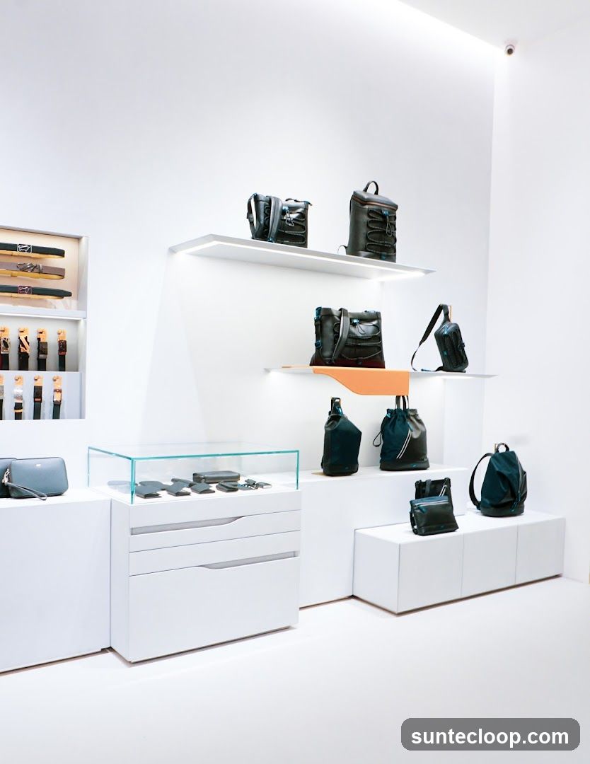 Bags and Accessories Display