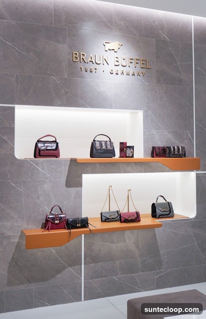 Braun Buffel Handbag Display
