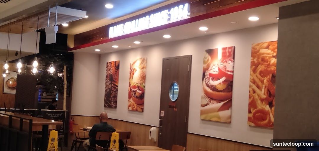 Restaurant Interior with Food Art