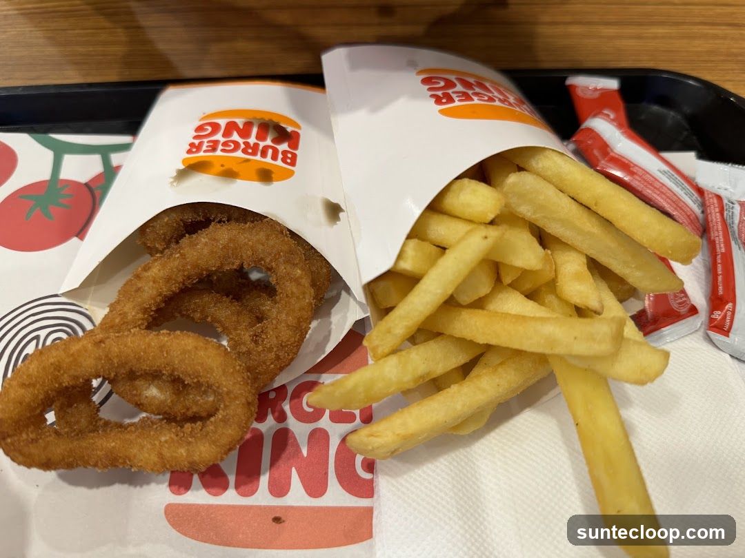 Burger King Onion Rings and Fries