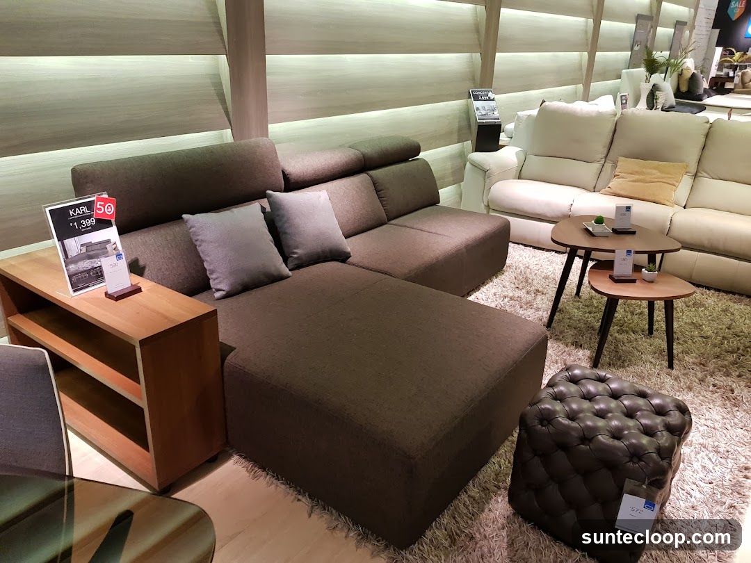 Living Room Furniture Display