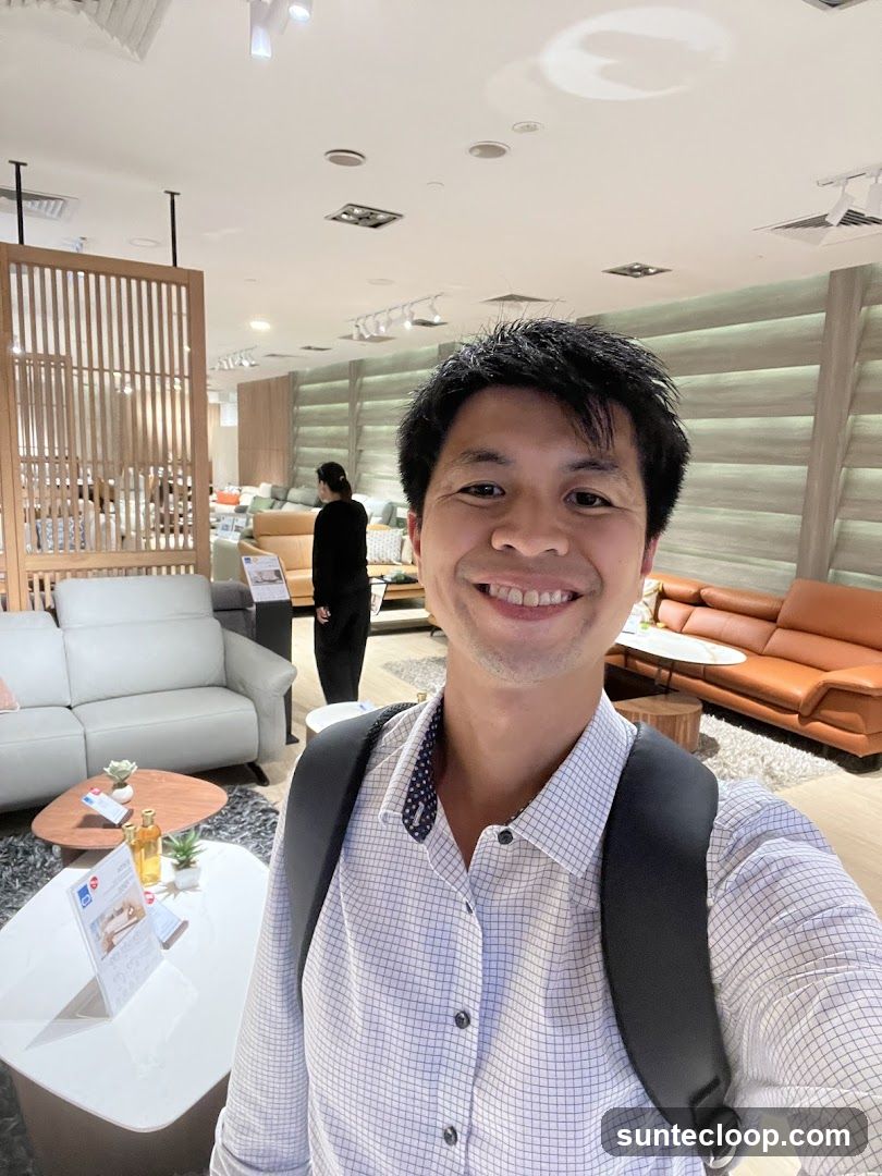 Man in Furniture Store
