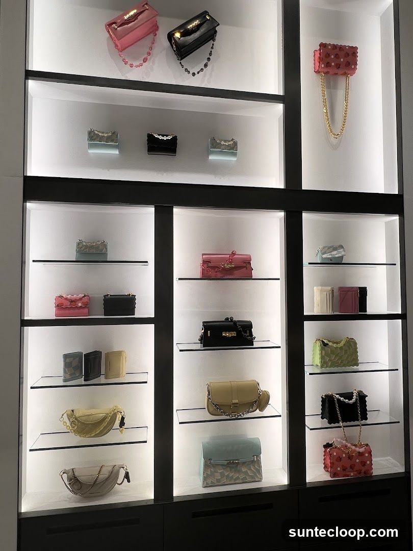 Handbags on Display