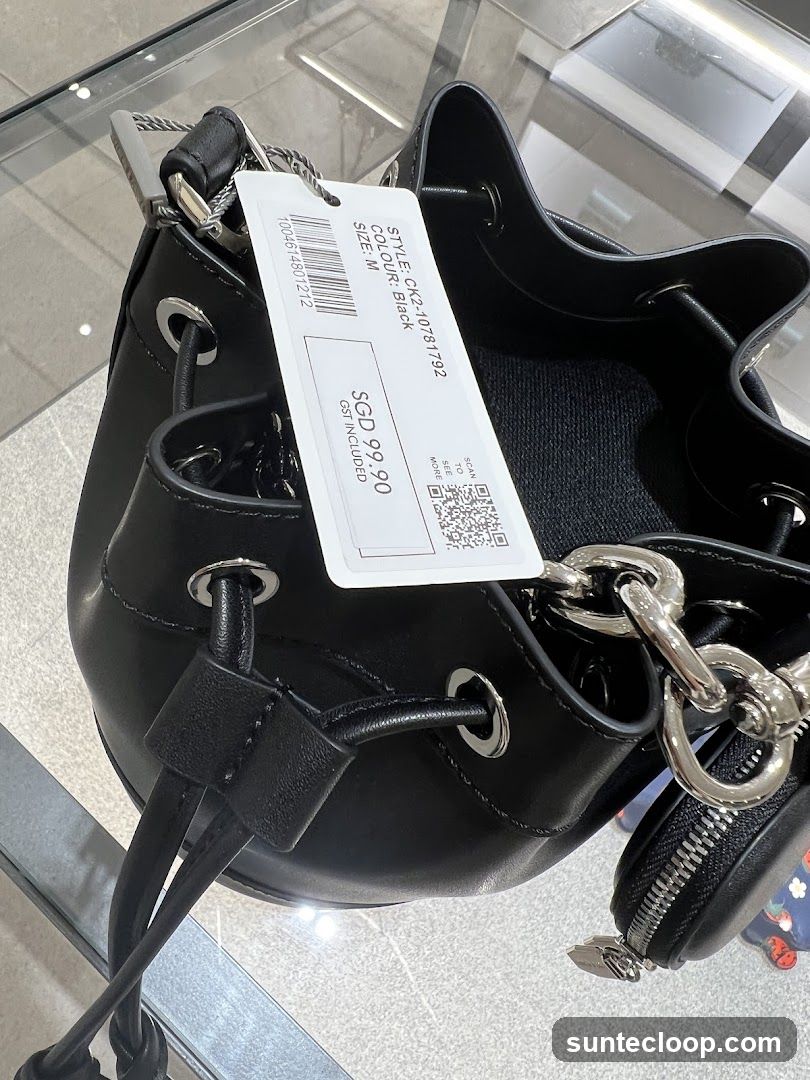 Black Bucket Bag