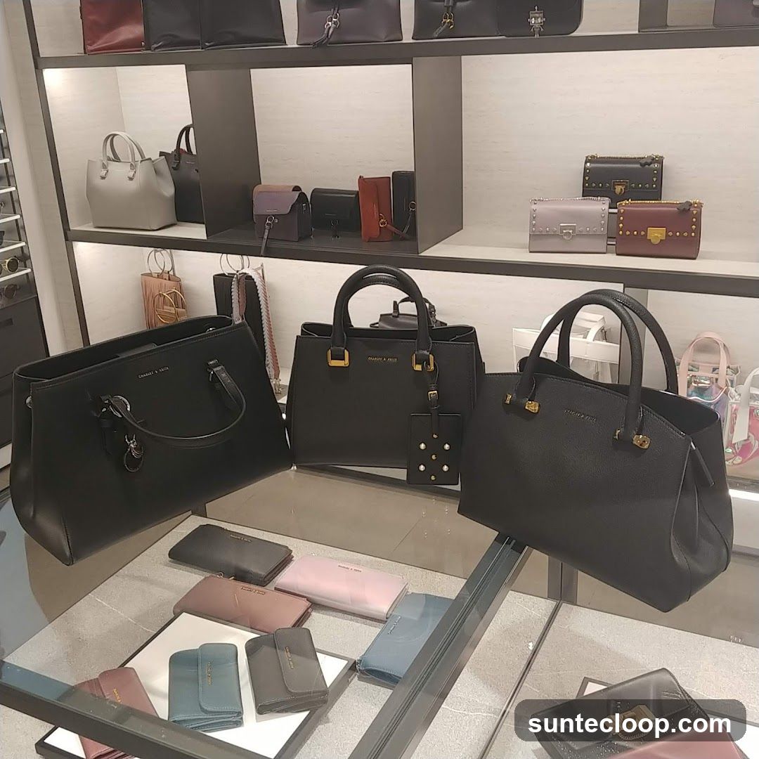 Handbags and Wallets Display