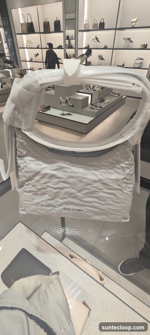 White Handbag Display