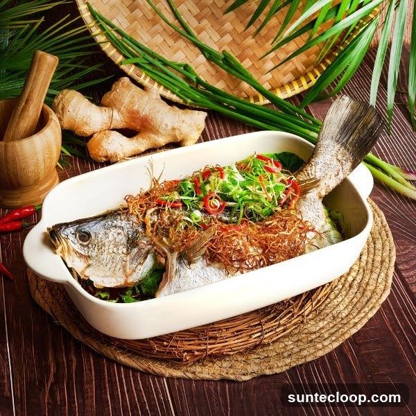 Steamed Fish with Ginger and Scallions