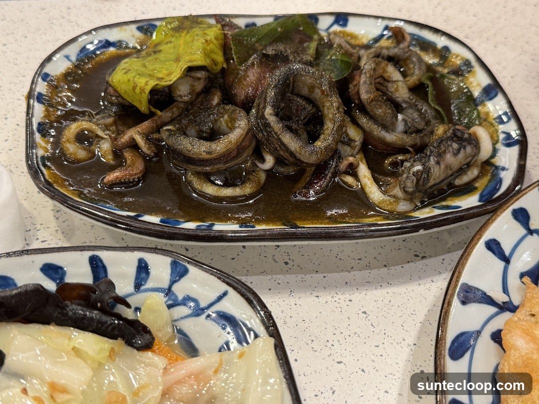 Squid in Dark Sauce