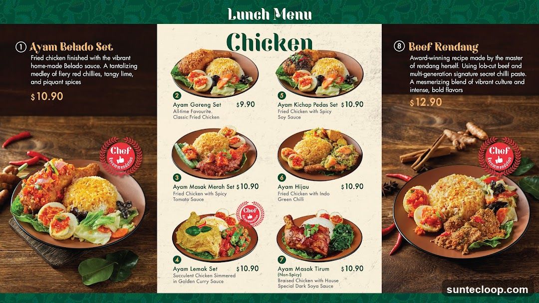 Lunch Menu Chicken