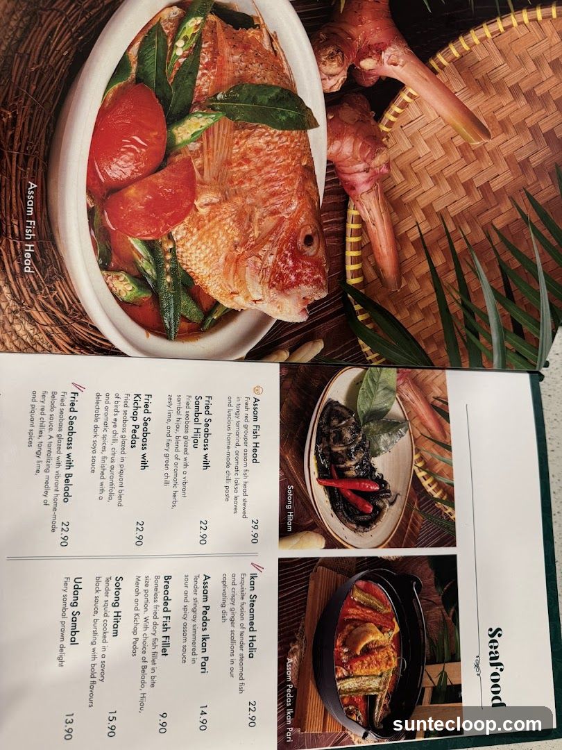 Seafood Menu