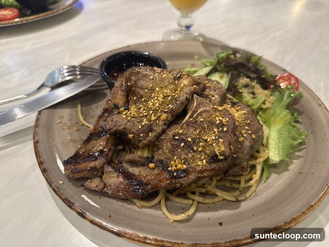 Lamb Chops with Pasta