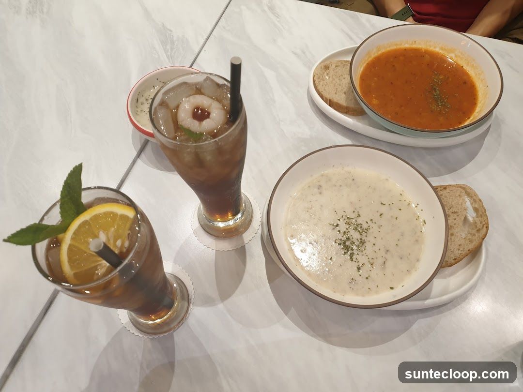 Soups and Drinks