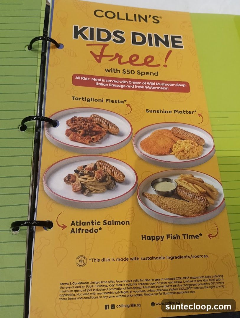 COLLIN'S KIDS DINE Free! with $50 Spend