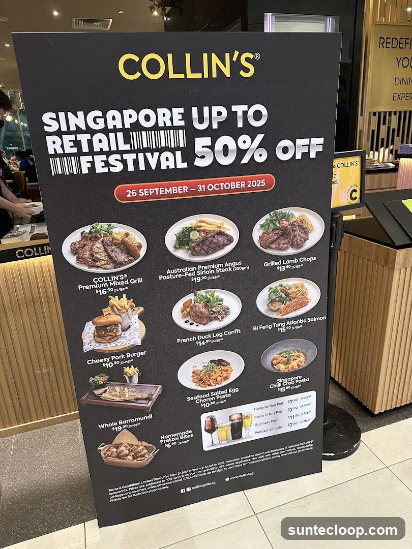 Collin's Singapore Retail Festival Promotion