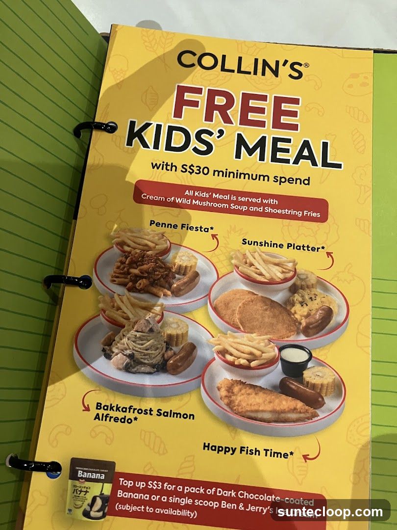 Collin's Free Kids' Meal