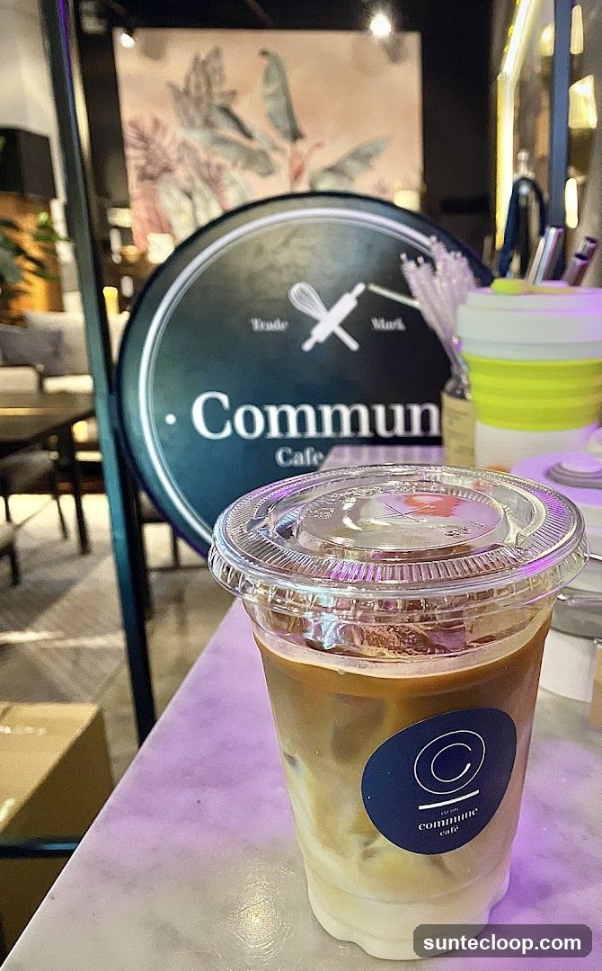 Iced Coffee at Commune Cafe